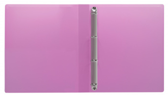 Папка панорама на 4-х кольцах Бюрократ Pastel PAST0740/4RPINK A4 пластик 0.7мм кор.40мм торц.карм с бум. встав розовый - купить недорого с доставкой в интернет-магазине