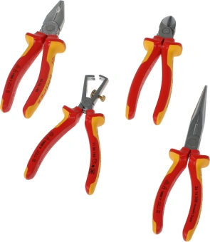 Набор инструментов Knipex KN-002015 4 предмета диэлектр.покр. (жесткий кейс) - купить недорого с доставкой в интернет-магазине