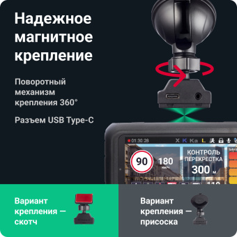 Видеорегистратор с радар-детектором Roadgid Premier 3 2CH GPS черный - купить недорого с доставкой в интернет-магазине