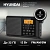 Радиоприемник портативный Hyundai H-PSR115 черный USB microSD
