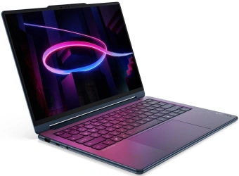 Ноутбук Lenovo Yoga 9 2-in-1 14IPH11 Core Ultra 7 355 32Gb SSD512Gb Intel Graphics 14" OLED Touch 2.8K (2880x1800) Windows 11 Home blue WiFi BT Cam (83SE001RRK) - купить недорого с доставкой в интернет-магазине