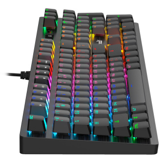 Клавиатура A4Tech B820R Dual Color механическая черный/серый USB for gamer LED (B820R GREY (BLUE SWITCH)) кабель 1.8м - купить недорого с доставкой в интернет-магазине