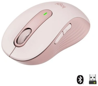 Мышь Logitech M650 розовый оптическая 4000dpi беспров. BT/Radio USB 4but (910-006391) - купить недорого с доставкой в интернет-магазине