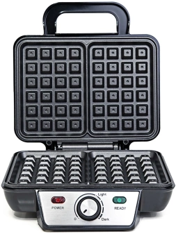 Вафельница Kitfort KT-1620 920Вт серебристый/черный - купить недорого с доставкой в интернет-магазине