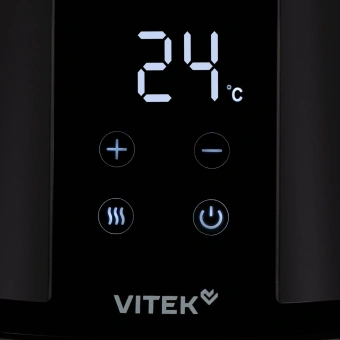 Чайник электрический Vitek VT-WK1044 1.7л. 2200Вт черный/серебристый корпус: стекло/пластик - купить недорого с доставкой в интернет-магазине