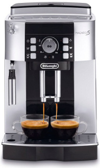 Кофемашина Delonghi Magnifica S ECAM21.117.SB 1450Вт серебристый/черный - купить недорого с доставкой в интернет-магазине