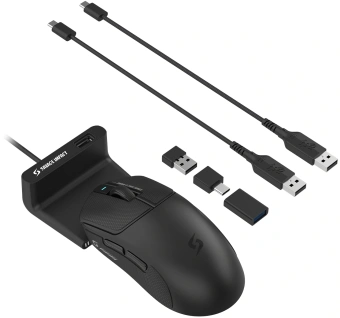 Мышь A4Tech Bloody SG5 черный оптическая 30000dpi беспров. USB/USB-C 5but - купить недорого с доставкой в интернет-магазине