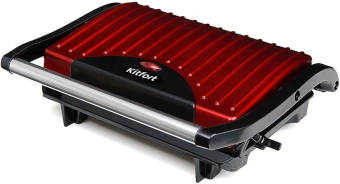 Сэндвичница Kitfort КТ-1609 Panini Maker 640Вт красный/черный - купить недорого с доставкой в интернет-магазине