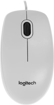 Мышь Logitech B100 белый оптическая 1000dpi USB 2but (910-003360) - купить недорого с доставкой в интернет-магазине