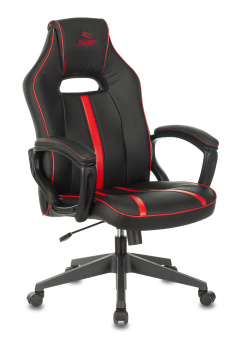 Кресло игровое Zombie A3 черный/красный эко.кожа крестов. пластик - купить недорого с доставкой в интернет-магазине
