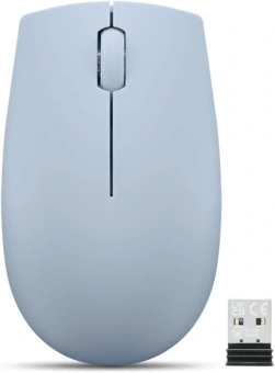 Мышь Lenovo 300 Wireless Compact светло-голубой оптическая 1000dpi беспров. (GY51L15679) - купить недорого с доставкой в интернет-магазине
