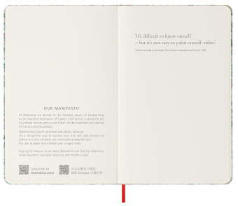 Блокнот Moleskine LIMITED EDITION VAN GOGH MUSEUM SKARTQP063VANGOGH Large 130х210мм 104стр. нелинованный твердая обложка светло-зеленый - купить недорого с доставкой в интернет-магазине