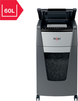 Шредер Rexel Optimum AutoFeed 300X черный с автоподачей (секр.P-4) фрагменты 300лист. 60лтр. скрепки скобы пл.карты - купить недорого с доставкой в интернет-магазине