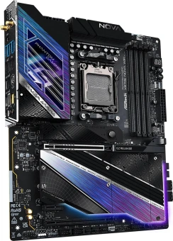 Материнская плата Asrock X870E NOVA WIFI Socket AM5 AMD X870E 4xDDR5 ATX AC`97 8ch(7.1) 5Gigabit RAID+HDMI - купить недорого с доставкой в интернет-магазине
