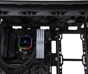 Система водяного охлаждения Thermalright Frozen Prism 360 Soc-AM5/AM4/1151/1200/2066/1700 черный 4-pin 27dB Al Ret (F-PRISM-360-BL) - купить недорого с доставкой в интернет-магазине