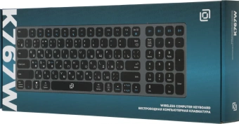 Клавиатура Оклик K767W серый/черный USB беспроводная BT/Radio slim Multimedia (2002135) - купить недорого с доставкой в интернет-магазине