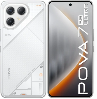 Смартфон Tecno Pova 7 Ultra 5G 256Gb 12Gb белый моноблок 3G 4G 6.8" 1080x2460 Android 14 50Mpix 802.11 a/b/g/n/ac NFC GPS GSM900/1800 Protect - купить недорого с доставкой в интернет-магазине