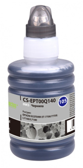 Чернила Cactus CS-EPT00Q140 105BK C13T00Q140 черный пигментный 140мл для Epson L7160/L7180 - купить недорого с доставкой в интернет-магазине