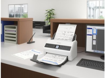 Сканер протяжный Epson WorkForce DS-870 (B11B250401/503) A4 - купить недорого с доставкой в интернет-магазине