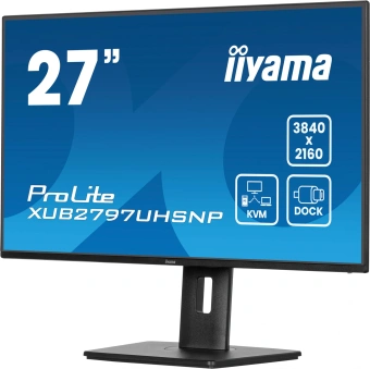 Монитор Iiyama 27" ProLite XUB2797UHSNP-B1 черный IPS LED 16:9 HDMI M/M матовая HAS Piv 1300:1 350cd 178гр/178гр 3840x2160 60Hz DP 4K USB 6.1кг - купить недорого с доставкой в интернет-магазине