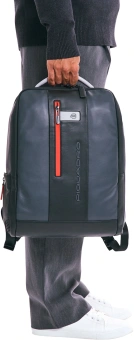 Рюкзак мужской Piquadro Urban CA4818UB00/GRN серый/черный натур.кожа - купить недорого с доставкой в интернет-магазине