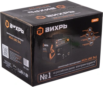 Сварочный полуавтомат Вихрь ИСА-180 3в1 инвертор FLUX, MMA,TIG-Lift 4.8кВт - купить недорого с доставкой в интернет-магазине