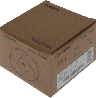 Устройство охлаждения(кулер) Digma D-CPC110-PWM3 Soc-1151/1200/2066/1700 черный 4-pin 25dB Al+Cu 110W 350gr Ret - купить недорого с доставкой в интернет-магазине