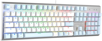 Клавиатура A4Tech Fstyler FS100 Neon механическая синий/белый USB for gamer LED (FS100) - купить недорого с доставкой в интернет-магазине