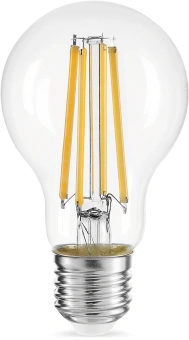 Лампа светодиодная Gauss Filament 102902115 15Вт цок.:E27 груша 220B св.свеч.бел.теп. (упак.:10шт) - купить недорого с доставкой в интернет-магазине