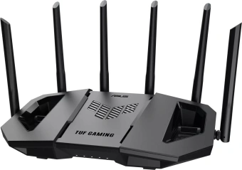 Роутер беспроводной Asus TUF-BE9400 BE9400 100/1000/2500BASE-T черный - купить недорого с доставкой в интернет-магазине