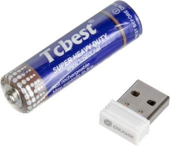 Мышь Оклик 505MW белый оптическая 1000dpi беспров. USB для ноутбука 3but (1018257) - купить недорого с доставкой в интернет-магазине