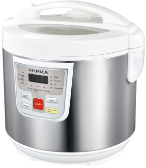 Мультиварка Supra MCS-4114 5л 900Вт серебристый/белый - купить недорого с доставкой в интернет-магазине