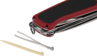 Нож перочинный Victorinox RangerGrip 78 (0.9663.MC) 130мм 12функц. красный/черный карт.коробка - купить недорого с доставкой в интернет-магазине