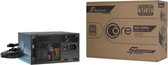 Блок питания Seasonic ATX 650W Core V2 BC-650 80+ bronze (20+4pin) APFC 120mm fan 2xSATA RTL - купить недорого с доставкой в интернет-магазине