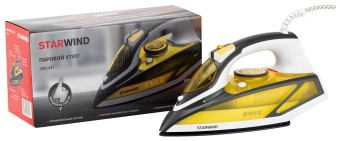 Утюг Starwind SIR2447 2400Вт желтый/серый - купить недорого с доставкой в интернет-магазине