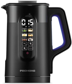 Чайник электрический Redmond KG225 1.5л. 2200Вт черный корпус: пластик/стекло - купить недорого с доставкой в интернет-магазине