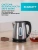 Чайник электрический Scarlett SC-EK21S36 1.8л. 2200Вт черный корпус: сталь - цена, купить или заказать с доставкой в интернет-магазине Чайник электрический Scarlett SC-EK21S36 1.8л. 2200Вт черный корпус: сталь - купить недорого с доставкой в интернет-магазине