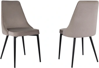 Стул для дома Бюрократ CH-K4_2 комплект 2шт т.бежевый Holland 61 металл черный на ножках (CH-K4_1/HL61_2) - купить недорого с доставкой в интернет-магазине