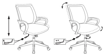 Кресло Бюрократ CH-695N оранжевый TW-38-3 сиденье черный TW-11 сетка/ткань крестов. пластик - купить недорого с доставкой в интернет-магазине