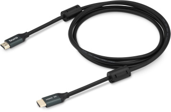 Кабель аудио-видео Buro HDMI (m)/HDMI (m) 1м. феррит.кольца позолоч.конт. черный (BHP-HDMI-2.1-1G) - купить недорого с доставкой в интернет-магазине