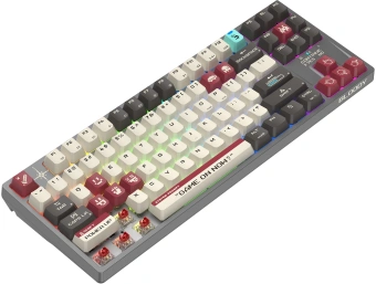 Клавиатура A4Tech Bloody WS87 механическая серый/красный USB for gamer LED (WS87) - цена, купить или заказать с доставкой в интернет-магазине Клавиатура A4Tech Bloody WS87 механическая серый/красный USB for gamer LED (WS87) - купить недорого с доставкой в интернет-магазине