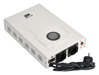 Стабилизатор напряжения IEK Slim 1.5кВА однофазный белый (IVS22-1-D15-09) - купить недорого с доставкой в интернет-магазине