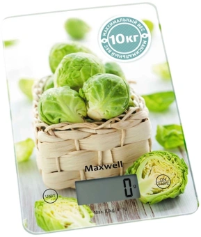 Весы кухонные электронные Maxwell Nature MW-1452 макс.вес:5кг рисунок - купить недорого с доставкой в интернет-магазине