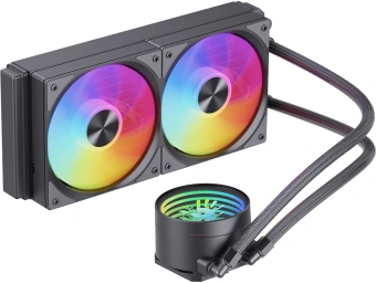 Система водяного охлаждения Bloody LC-10 ARGB Soc-AM5/AM4/1200/1700/1851 черный 4-pin 20-35dB Al+Cu 260W Ret (LC-10-ARGB240-BK) - купить недорого с доставкой в интернет-магазине