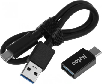 Накопитель SSD Netac USB-C 240GB NT01Z7S-240G-32BK Z7S 2.5" черный - купить недорого с доставкой в интернет-магазине