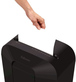 Шредер Fellowes PowerShred LX50 черный (секр.P-4) фрагменты 9лист. 17лтр. скрепки скобы пл.карты - купить недорого с доставкой в интернет-магазине