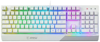 Клавиатура MSI Vigor GK30 белый USB for gamer LED - купить недорого с доставкой в интернет-магазине