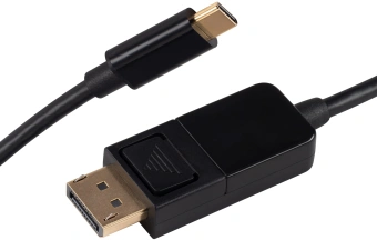 Кабель Buro ver1.4 USB Type-C (m) DisplayPort (m) 1.5м (BU-TYPEC-DP-1.5M) черный - купить недорого с доставкой в интернет-магазине
