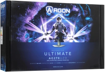Монитор AOC 27" Agon Pro AG276UZD черный QD OLED LED 16:9 HDMI M/M матовая HAS Piv 1500000:1 1000cd 178гр/178гр 3840x2160 240Hz DP 4K USB 6.85кг - купить недорого с доставкой в интернет-магазине
