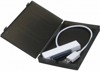 Внешний корпус для HDD/SSD AgeStar SUBCP1 SATA USB2.0 пластик черный 2.5" - купить недорого с доставкой в интернет-магазине